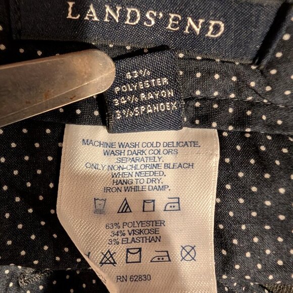 Lands' End Women's Size 6 Dress Trousers Dark Gray Wide Leg Pants - Picture 10 of 10